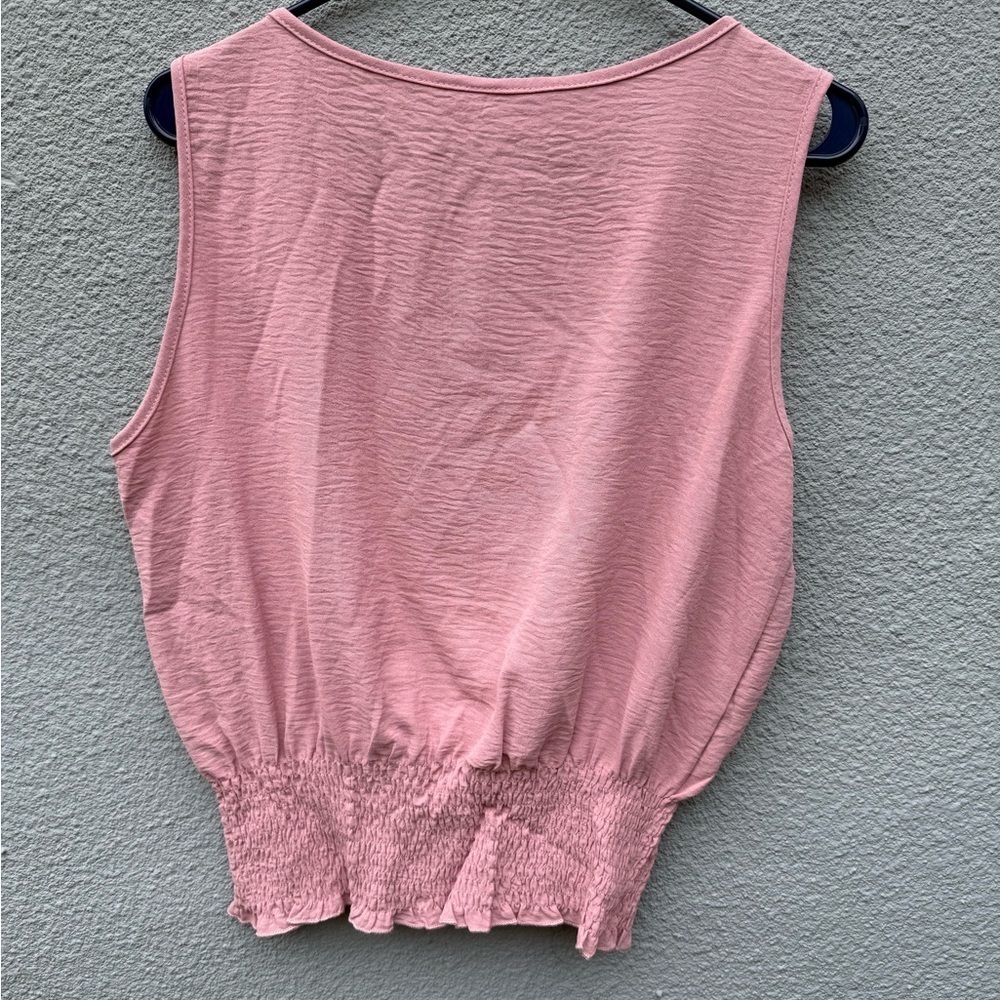 Women's Pink Sleeveless Top, Size Large - Picture 3 of 3